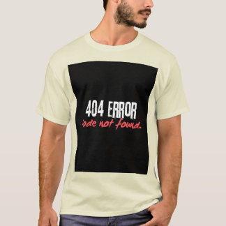 T-Shirt Homens de Erro 404