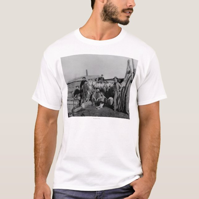 T-shirt Homens de Klondike após ter caçado o lagópode dos (Frente)