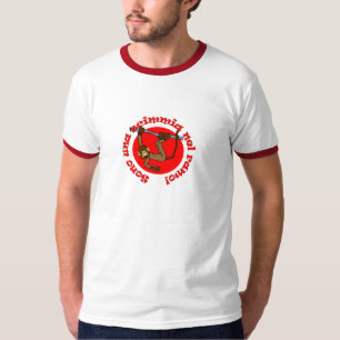 T-shirt Homens de Scimmia (logotipo vermelho)