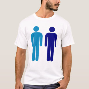 T-shirt Homens do azul do orgulho gay dos meninos somente