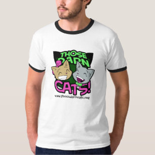 T-shirt Homens do TDC pretos/T branco da campainha