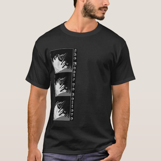 T-shirt homens Emo quer o eletro do gótico das caras da (Frente)