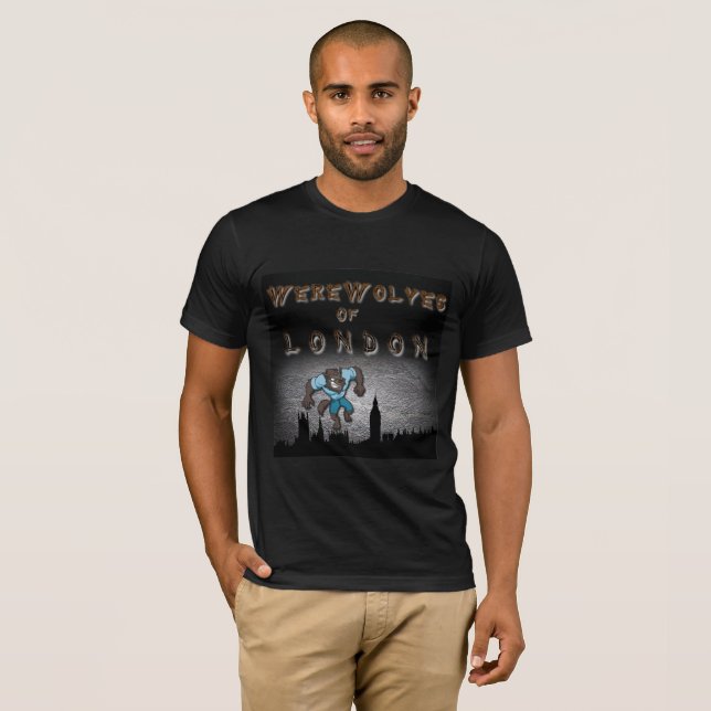 T-shirt Homens-lobo de Londres (Frente Completa)