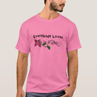 T-shirt Homens nas calças justas