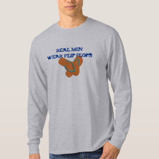 T-shirt Homens Reais Vestem Chinelos