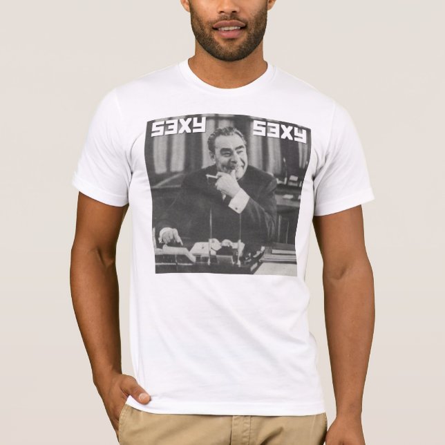 T-shirt Homens "sexy" de Brezhnev (Frente)