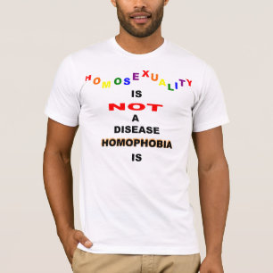T-shirt Homossexualidade não é uma doença Homofobia é Teer