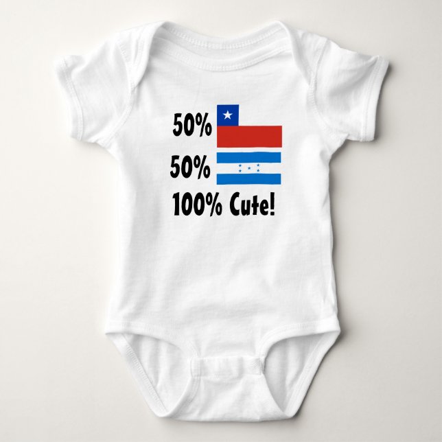 T-shirt Honduran 100% do chileno 50% de 50% bonito (Frente)