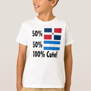 T-shirt Honduran 100% do Dominican 50% de 50% bonito