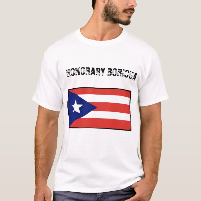 T-shirt Honorário Boricua-blanco (Frente)