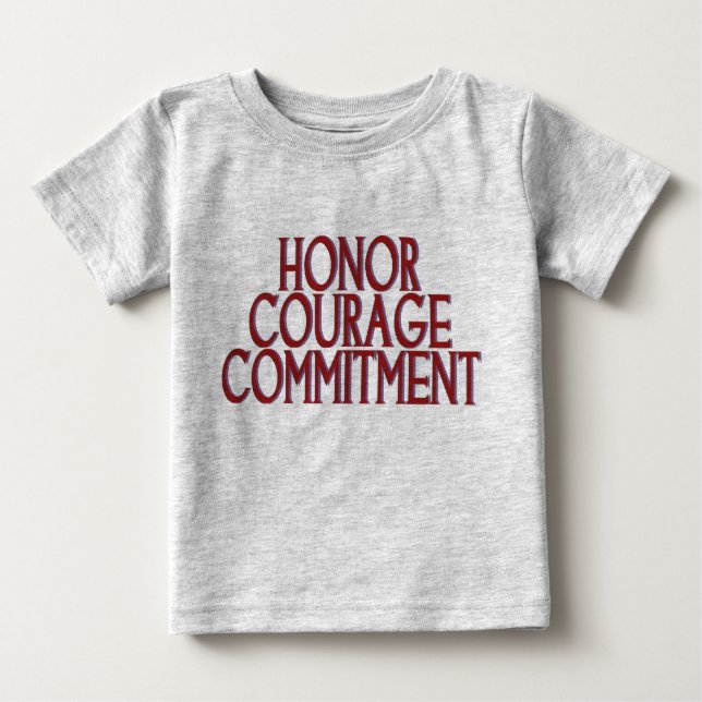 T-shirt Honrar Compromisso de Coragem (Frente)
