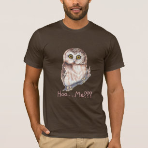 T-shirt "Hoo… Mim? Coruja chocada com provérbio engraç
