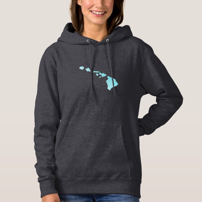 T-shirt Hoodie americano do velo do roupa das ilhas (Frente)
