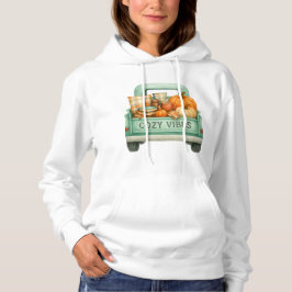 T-Shirt Hoodie - Cozy Fall Truck Hoodie