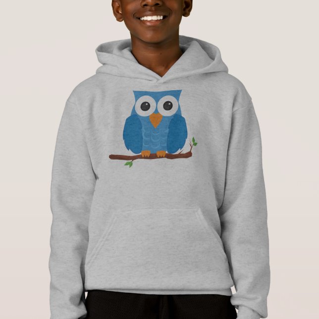 T-shirt hoodie da coruja (Frente)