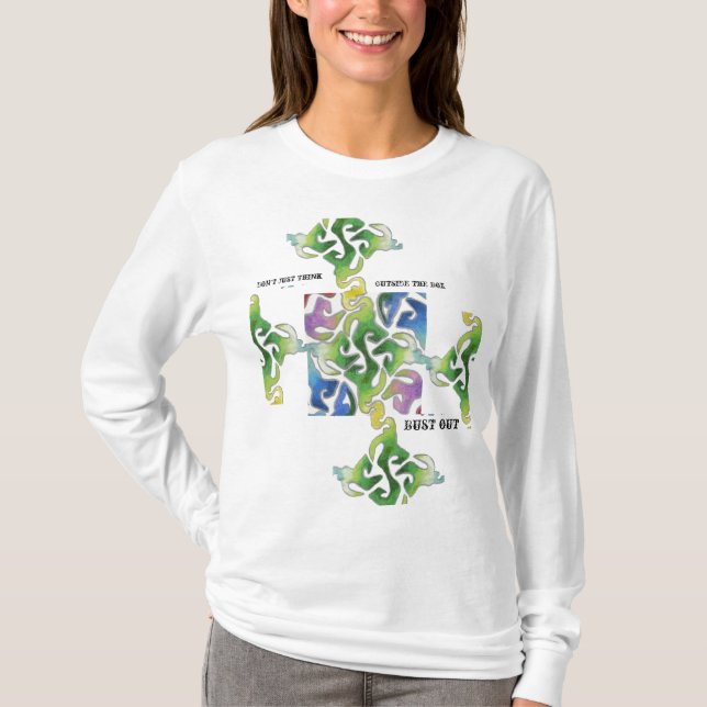 T-shirt Hoodie da deusa do arco-íris (Frente)