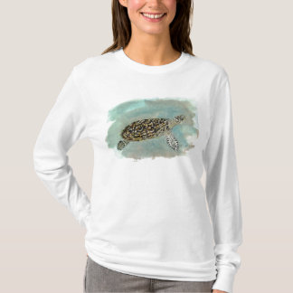 T-shirt Hoodie da tartaruga de mar da mulher