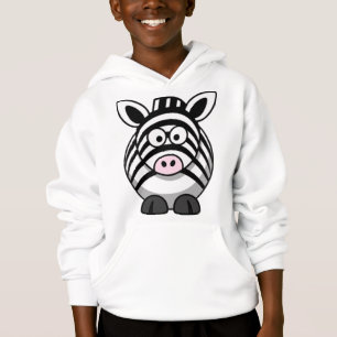 T-shirt Hoodie da zebra dos desenhos animados