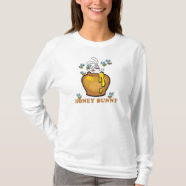 T-shirt Hoodie das senhoras da páscoa do coelho do mel