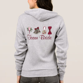 T-shirt Hoodie de Festa de casamento do BRIDE de EQUIPE Pe