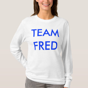 T-SHIRT HOODIE DE FRED DA EQUIPE PARA SENHORAS