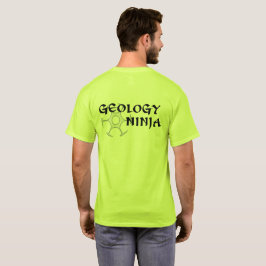T-shirt Hoodie de Ninja da geologia (backprint)