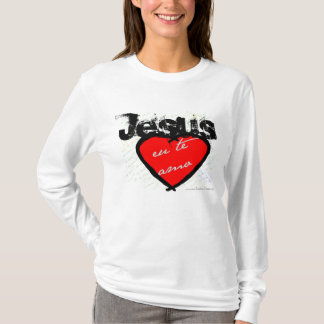 T-shirt HOODIE do amo do te do eu de Jesus