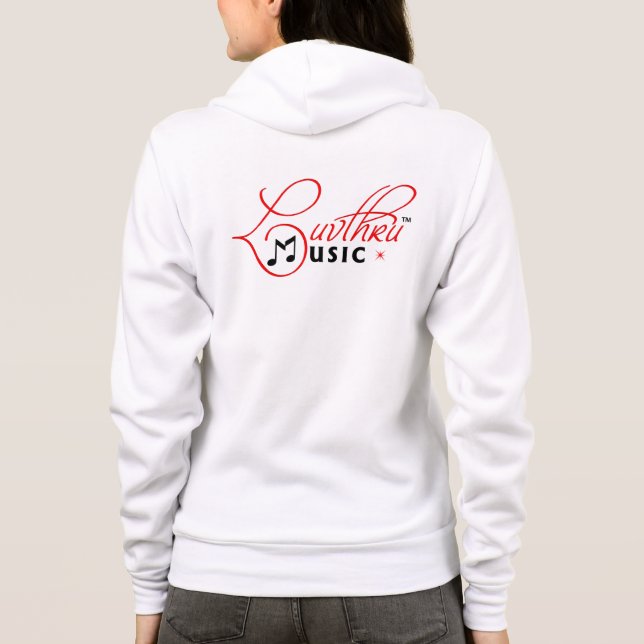 T-shirt hoodie do luvtru (Verso)