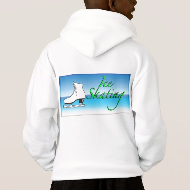 T-shirt Hoodie Ice Skating (Verso)