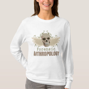 T-shirt Hoodie judicial voado da antropologia do crânio