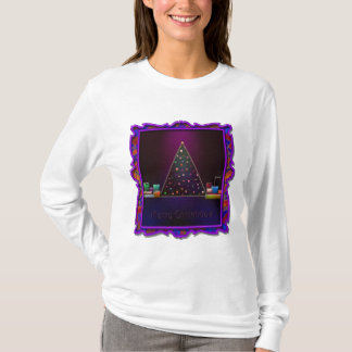 T-shirt Hoodie moderno do Natal