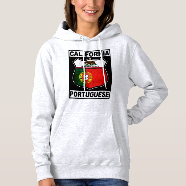 T-shirt Hoodie Português da Califórnia (Frente)