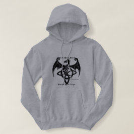T-shirt Hoodie preto do dragão dos membros da sociedade da