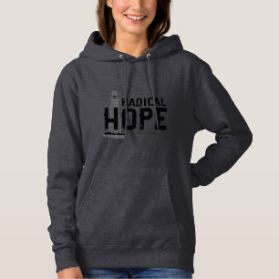 T-shirt Hoodie radical da esperança das mulheres