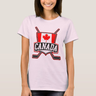 T-shirt Hóquei Canadá de Shirsey do nome & do número