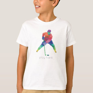 T-shirt Hóquei duro Origami do jogo