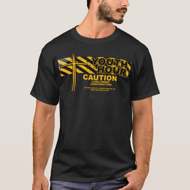 T-shirt Hora da juventude - vidas sob a construção (Frente)