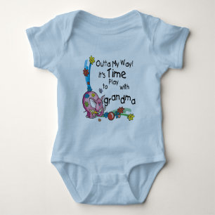 T-shirt Hora de brincar com a avó
