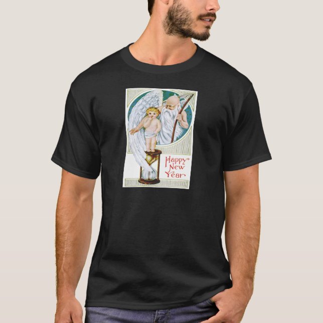 T-shirt Hora do Pai Bebê Ano Novo (Frente)