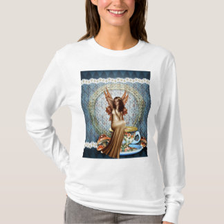 T-shirt Hora para a fada do chá