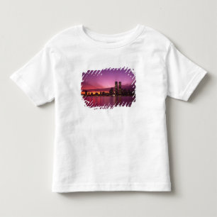 T-shirt Horizonte de Manhattan e Rio Hudson, Nova York,