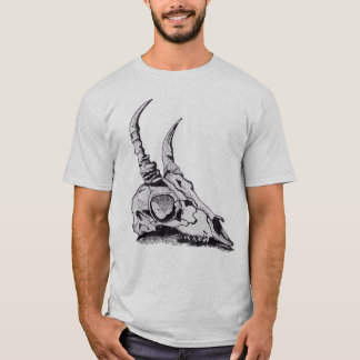 T-shirt Horned do crânio dos homens de