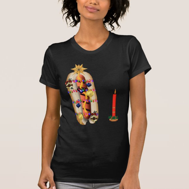 T-shirt Hotdog do Natal (Frente)