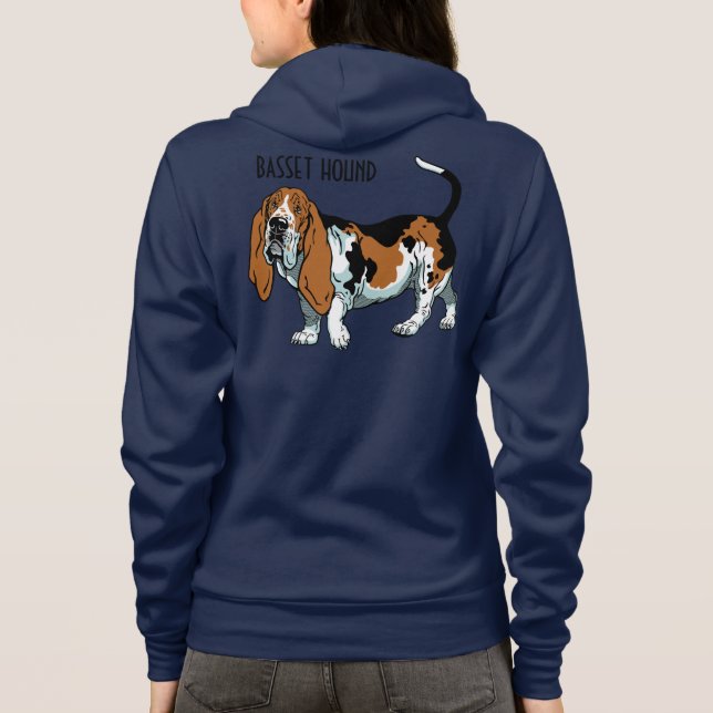 T-shirt hound basset (Verso)
