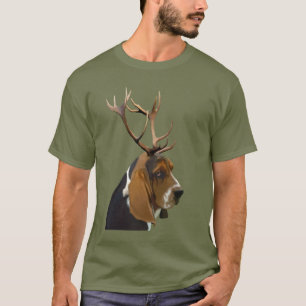 T-shirt Hound e Antlers Basset