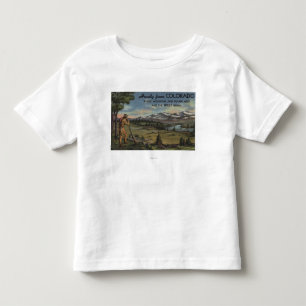 T-shirt Howdy (cena da montanha & da pradaria)