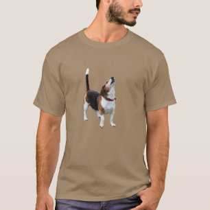 T-shirt Howling Beagle Dog Engraçado