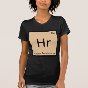 T-shirt Hr - Símbolo de Mesa Periódico de Arte do Harlem