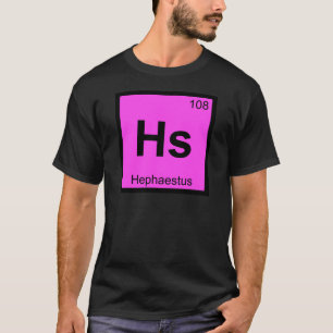 T-shirt HS - Mesa periódica da química do deus de