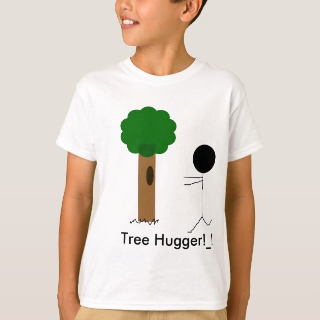 T-shirt hugger da árvore, árvore Hugger! _! (Frente)